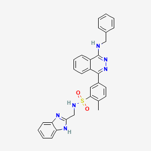 molecular formula C30H26N6O2S B11605751 N-(1H-benzimidazol-2-ylmethyl)-5-[4-(benzylamino)phthalazin-1-yl]-2-methylbenzenesulfonamide 