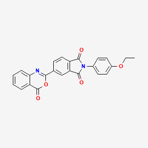 molecular formula C24H16N2O5 B11605937 2-(4-ethoxyphenyl)-5-(4-oxo-4H-3,1-benzoxazin-2-yl)-1H-isoindole-1,3(2H)-dione 