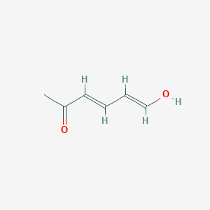 molecular formula C6H8O2 B011607 (3E,5E)-6-Hydroxyhexa-3,5-dien-2-one CAS No. 102605-97-0