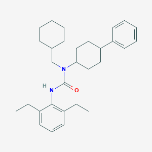 trans-N-(2,6-Diethylphenyl)-N'-cyclohexylmethyl-N'-(4-phenylcyclohexyl)urea