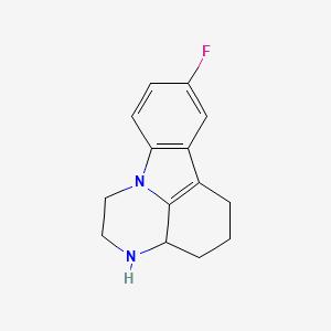 molecular formula C14H15FN2 B11607461 8-Fluoro-2,3,3a,4,5,6-hexahydro-1H-pyrazino[3,2,1-jk]carbazole CAS No. 170964-69-9