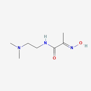 molecular formula C7H15N3O2 B11608516 (2E)-N-[2-(dimethylamino)ethyl]-2-(hydroxyimino)propanamide 