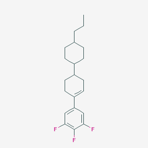 B116087 3',4',5'-Trifluoro-4-(4-propylcyclohexyl)-2,3,4,5-tetrahydro-1,1'-biphenyl CAS No. 144675-91-2
