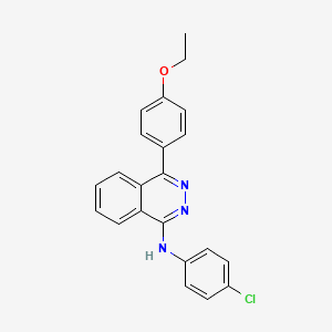 molecular formula C22H18ClN3O B11609334 N-(4-chlorophenyl)-4-(4-ethoxyphenyl)phthalazin-1-amine 