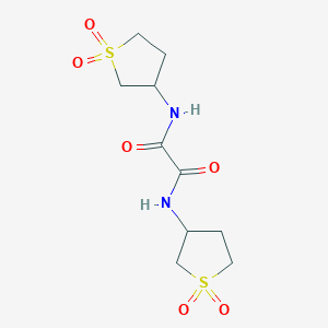 molecular formula C10H16N2O6S2 B11610462 N,N'-bis(1,1-dioxidotetrahydrothiophen-3-yl)ethanediamide 