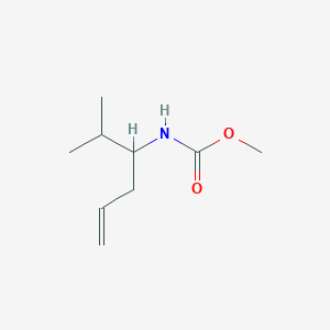 molecular formula C9H17NO2 B116105 Methyl N-(2-methylhex-5-en-3-yl)carbamate CAS No. 156207-32-8