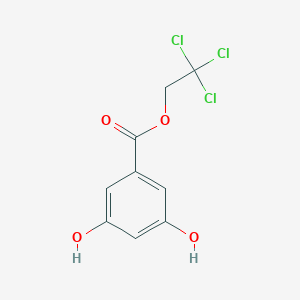 molecular formula C9H7Cl3O4 B116113 2,2,2-Trichloroethyl 3,5-Dihydroxybenzoate CAS No. 143330-91-0