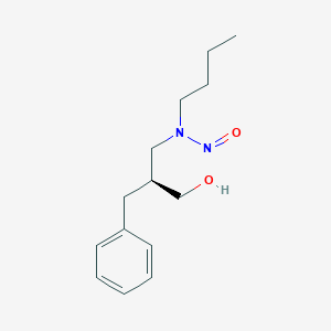 molecular formula C14H22N2O2 B116121 (S)-N-Nitroso-N-(2-benzyl-3-hydroxypropyl)butylamine CAS No. 153117-09-0