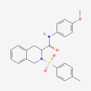 molecular formula C24H24N2O4S B11613416 N-(4-methoxyphenyl)-2-[(4-methylphenyl)sulfonyl]-1,2,3,4-tetrahydroisoquinoline-3-carboxamide 