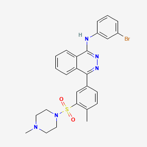 molecular formula C26H26BrN5O2S B11613528 N-(3-bromophenyl)-4-{4-methyl-3-[(4-methylpiperazin-1-yl)sulfonyl]phenyl}phthalazin-1-amine 
