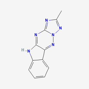 molecular formula C11H8N6 B11613572 9H-1,3,3a,4,9,10-Hexaazacyclopenta[b]fluorene, 2-methyl- 