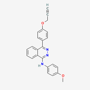 molecular formula C24H19N3O2 B11613922 N-(4-methoxyphenyl)-4-[4-(prop-2-yn-1-yloxy)phenyl]phthalazin-1-amine 
