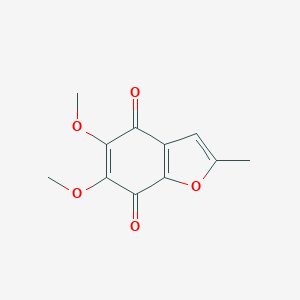 molecular formula C11H10O5 B116141 2-Methyl-5,6-dimethoxy-4,7-benzofurandione CAS No. 158204-26-3
