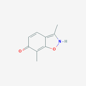 molecular formula C9H9NO2 B116142 3,7-Dimethylbenzo[d]isoxazol-6-ol CAS No. 148321-62-4