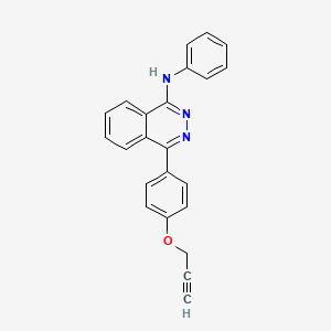 molecular formula C23H17N3O B11614399 N-phenyl-4-[4-(prop-2-yn-1-yloxy)phenyl]phthalazin-1-amine 
