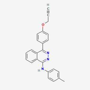 molecular formula C24H19N3O B11614669 N-(4-methylphenyl)-4-[4-(prop-2-yn-1-yloxy)phenyl]phthalazin-1-amine 