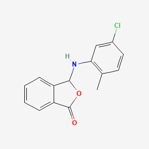 molecular formula C15H12ClNO2 B11614677 3-[(5-chloro-2-methylphenyl)amino]-2-benzofuran-1(3H)-one 