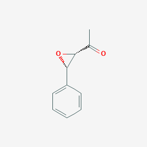 molecular formula C10H10O2 B116147 1-[(2S,3R)-3-Phenyloxiran-2-yl]ethanone CAS No. 146388-50-3