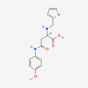 molecular formula C16H18N2O5 B11614878 N~2~-(furan-2-ylmethyl)-N-(4-methoxyphenyl)asparagine 