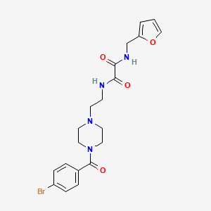 molecular formula C20H23BrN4O4 B11614999 N-(2-{4-[(4-bromophenyl)carbonyl]piperazin-1-yl}ethyl)-N'-(furan-2-ylmethyl)ethanediamide 