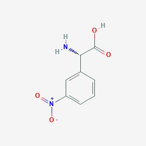 molecular formula C8H8N2O4 B116151 (2S)-2-amino-2-(3-nitrophenyl)acetic acid CAS No. 158413-55-9