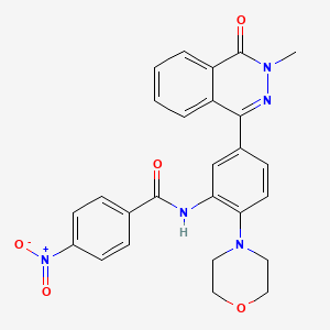 molecular formula C26H23N5O5 B11615442 N-[5-(3-methyl-4-oxo-3,4-dihydrophthalazin-1-yl)-2-(morpholin-4-yl)phenyl]-4-nitrobenzamide 