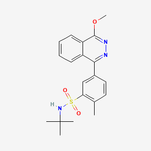 molecular formula C20H23N3O3S B11616304 N-tert-butyl-5-(4-methoxyphthalazin-1-yl)-2-methylbenzenesulfonamide 