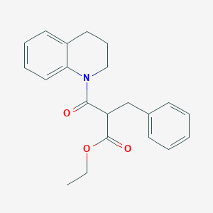 molecular formula C21H23NO3 B11616703 ethyl 2-benzyl-3-(3,4-dihydroquinolin-1(2H)-yl)-3-oxopropanoate 