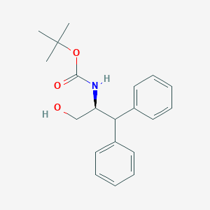 molecular formula C20H25NO3 B116169 (S)-tert-Butyl (3-hydroxy-1,1-diphenylpropan-2-yl)carbamate CAS No. 155836-47-8