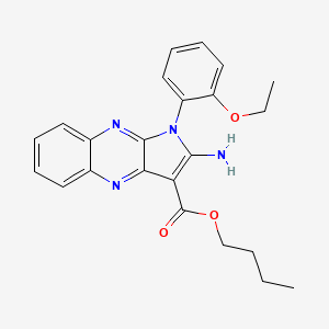 molecular formula C23H24N4O3 B11616991 butyl 2-amino-1-(2-ethoxyphenyl)-1H-pyrrolo[2,3-b]quinoxaline-3-carboxylate 