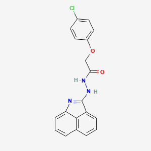 molecular formula C19H14ClN3O2 B11617265 N'-(benzo[cd]indol-2-yl)-2-(4-chlorophenoxy)acetohydrazide 