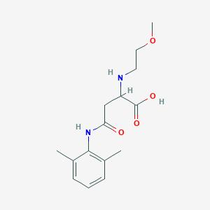 molecular formula C15H22N2O4 B11617444 N-(2,6-dimethylphenyl)-N~2~-(2-methoxyethyl)asparagine 