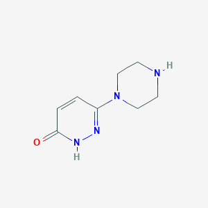 molecular formula C8H12N4O B116175 3-piperazin-1-yl-1H-pyridazin-6-one CAS No. 145276-53-5