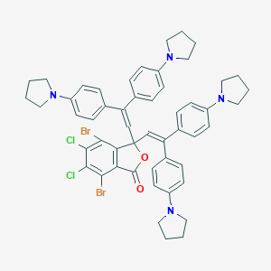 3,3-Bis[2,2-bis[4-(1-pyrrolidinyl)phenyl]vinyl]-4,7-dibromo-5,6-dichlorophthalide