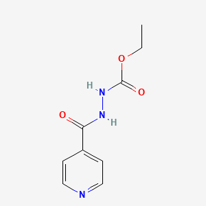 molecular formula C9H11N3O3 B11618137 Ethyl 2-(pyridin-4-ylcarbonyl)hydrazinecarboxylate 