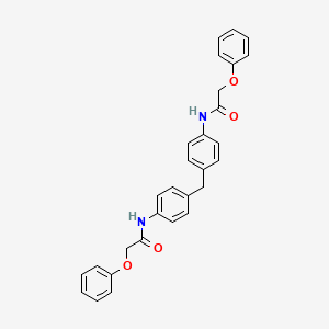 molecular formula C29H26N2O4 B11618782 N,N'-(methanediyldibenzene-4,1-diyl)bis(2-phenoxyacetamide) 