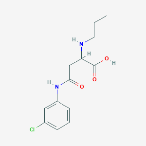 molecular formula C13H17ClN2O3 B11618832 N-(3-chlorophenyl)-N~2~-propylasparagine 