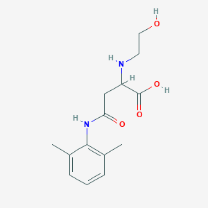 molecular formula C14H20N2O4 B11619769 N-(2,6-dimethylphenyl)-N~2~-(2-hydroxyethyl)asparagine 