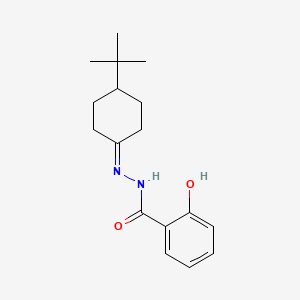 molecular formula C17H24N2O2 B11620226 N'-(4-tert-butylcyclohexylidene)-2-hydroxybenzohydrazide 