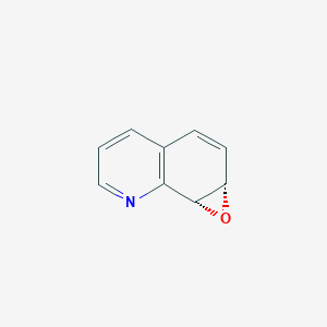 molecular formula C9H7NO B116204 (1As,7bR)-1a,7b-dihydrooxireno[2,3-h]quinoline CAS No. 158060-63-0