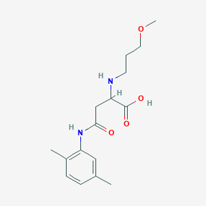 molecular formula C16H24N2O4 B11620558 N-(2,5-dimethylphenyl)-N~2~-(3-methoxypropyl)asparagine 