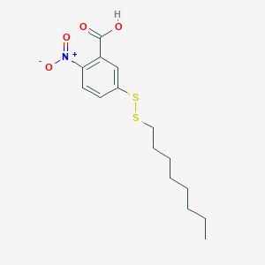 molecular formula C15H21NO4S2 B116206 2-Nitro-5-(octyldisulfanyl)benzoic acid CAS No. 146019-29-6