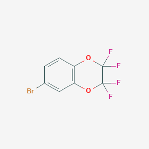 molecular formula C8H3BrF4O2 B116208 6-Bromo-2,2,3,3-tetrafluorobenzodioxane CAS No. 141872-90-4