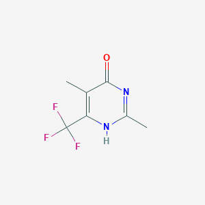 molecular formula C7H7F3N2O B116209 2,5-Dimethyl-6-trifluoromethyl-pyrimidin-4-OL CAS No. 147750-19-4