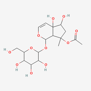 molecular formula C17H26O11 B1162095 6-Epi-8-O-acetylharpagide CAS No. 97169-44-3