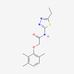molecular formula C15H19N3O2S B11621096 N-(5-ethyl-1,3,4-thiadiazol-2-yl)-2-(2,3,6-trimethylphenoxy)acetamide 