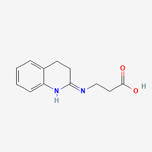molecular formula C12H14N2O2 B11621371 N-(3,4-dihydro-2(1H)-quinolinylidene)-beta-alanine 