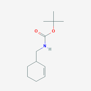 molecular formula C12H21NO2 B116214 tert-butyl N-(cyclohex-2-en-1-ylmethyl)carbamate CAS No. 156731-38-3