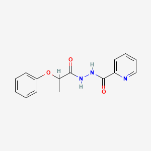 molecular formula C15H15N3O3 B11621439 N'-(2-phenoxypropanoyl)pyridine-2-carbohydrazide 