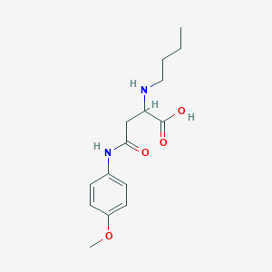 molecular formula C15H22N2O4 B11621628 N~2~-butyl-N-(4-methoxyphenyl)asparagine 